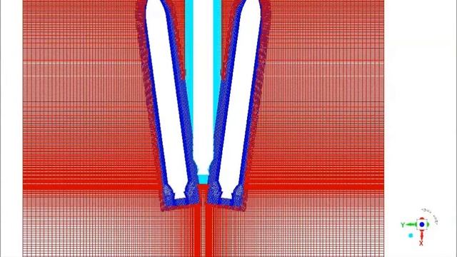 Эволюция сеточной модели при использовании алгоритма Overset Mesh смотреть онлайн