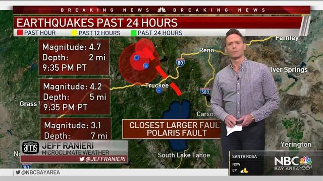 Series of Earthquakes Reported in Lake Tahoe Area смотреть онлайн