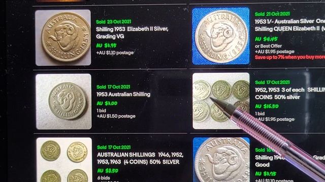 Australia 1953 Silver Shilling смотреть онлайн