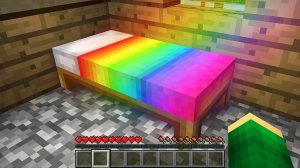 Я НАШЁЛ СЕКРЕТНУЮ РАДУЖНУЮ КРОВАТЬ В МАЙНКРАФТ | Риколит Minecraft
