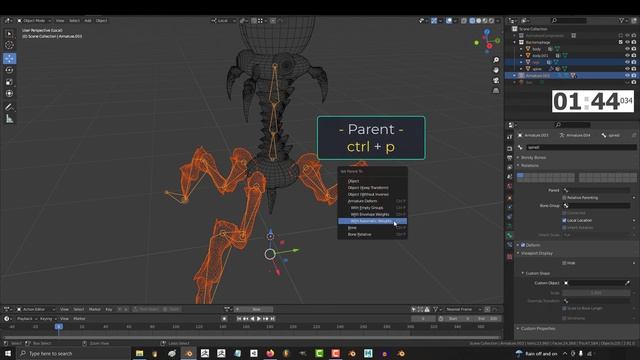 Blender - Completely Rigging A Character (5 MINUTES!) смотреть онлайн