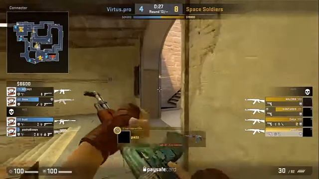 Virtus.Pro vs Space Soldiers (Mirage/Map 2) - Highlights - ESL ONE COLOGNE Closed Qualifier смотреть онлайн