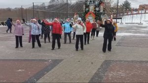 Линейные танцы 60+ флешмоб  Раменское Зима декабрь 2024