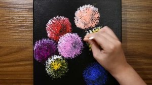 Расписываем цветы...