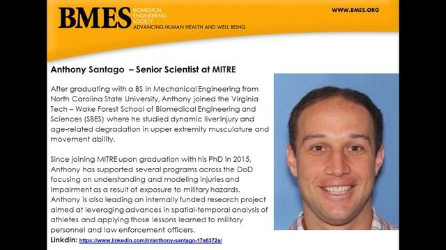 BMES Interview w/Industry Webinar Series - Ep. 5 with Anthony Santago смотреть онлайн