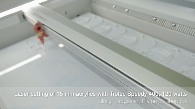 Speedy 400 application: Laser cutting 15 mm acrylic смотреть онлайн