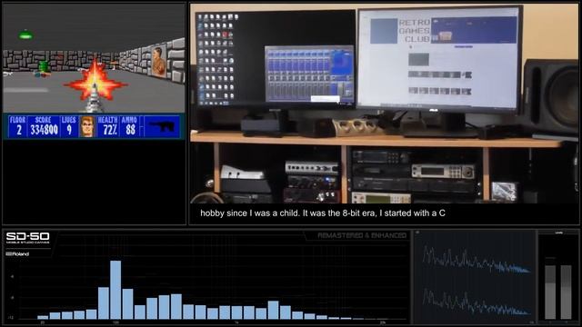 [PC Soundtrack - Roland SD-50] Wolfenstein 3D - Track 09 Nazi Anthem [Remastered & Enhanced]