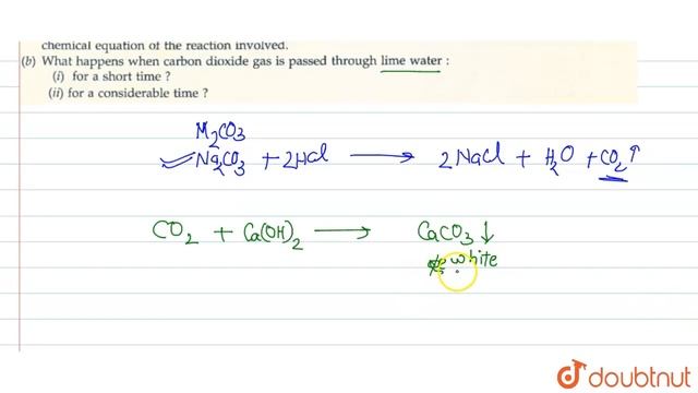 (a). What happens when an acid reacts with a metal carbonate? Explaini with the help of an example. смотреть онлайн