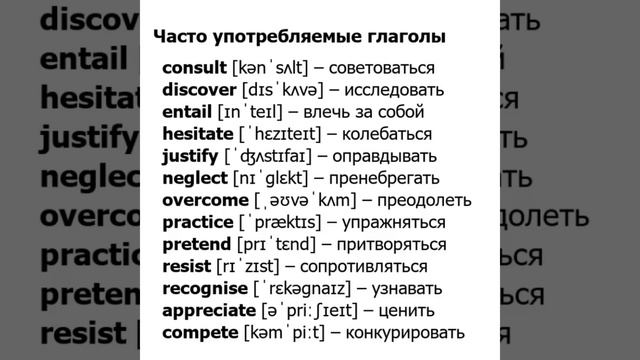 Изучаем Английский вместе/Learn English/Часто употребляемые Глаголы: Consult…/16.03.22 смотреть онлайн