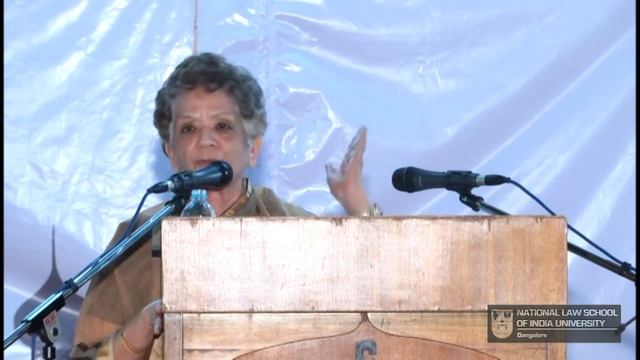 Dr  Neera Chandoke : Xth Student Bar Debate, NLSIU Bangalore