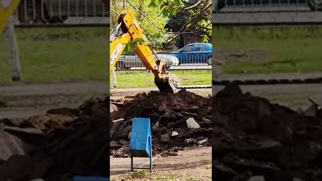 Вскрытие дорожного полотна |Демонтаж асфальта |Благоустройство #shorts #благоустройство #саратов смотреть онлайн