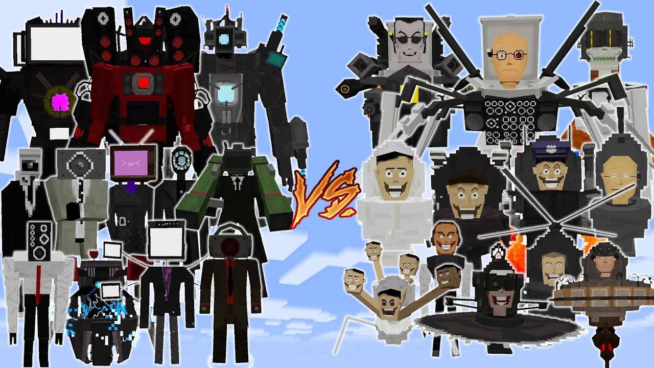 🔥СКИБИДИ ТУАЛЕТЫ ПРОТИВ КАМЕРАМЕНОВ В MINECRAFT смотреть онлайн