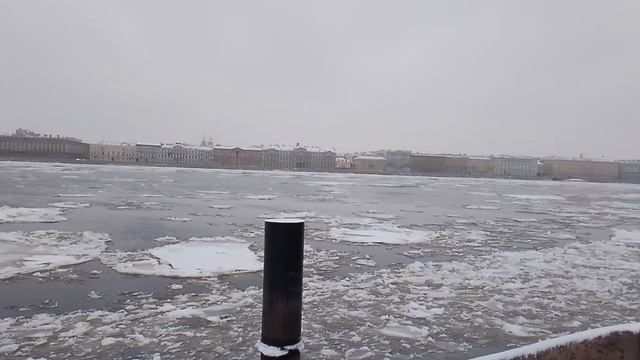 Нева. Зимний ледоход. смотреть онлайн