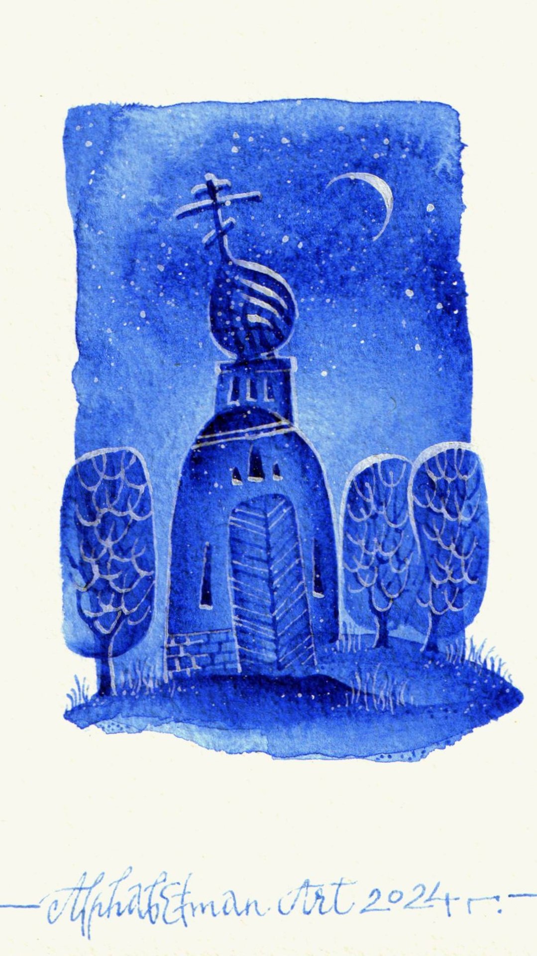 Новогодние открытки в работе