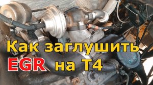 Как заглушить клапан ЕГР (EGR) на Фольксваген Транспортер Т4