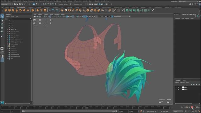 Anime look 3D Character Modeling - topology смотреть онлайн