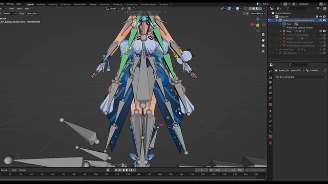 Blender Hair⧸Clothing Motion - Damped Track смотреть онлайн