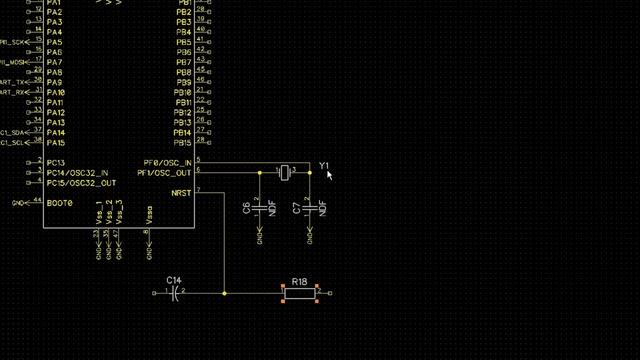 STM32 + Nokia1202 Разрабатываем схему и печатную плату. смотреть онлайн