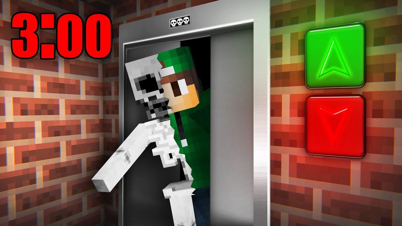 Я ПРОВЁЛ НОЧЬ В ЗАСТРЯВШЕМ ЛИФТЕ В МАЙНКРАФТ | Страшилка Minecraft смотреть онлайн