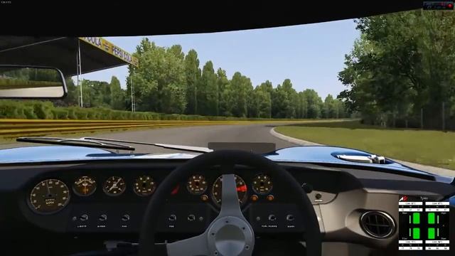 Assetto Corsa - GT40 @ 60s Monza time trial смотреть онлайн