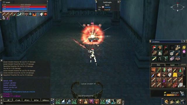 Lerain Daily PvP V2 (Ghost Sentinel + Sub Necromancer, EU-NA, Interlude)