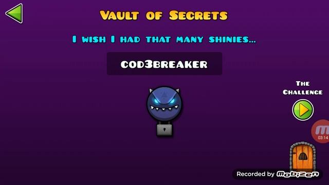 Geometry dash vault of secrets codes смотреть онлайн