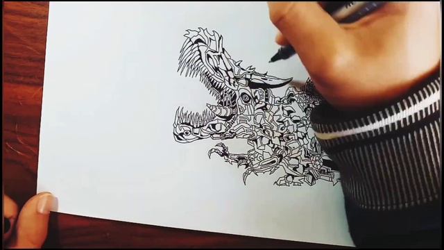 Transformers dinosaur and Optimus prime drawing смотреть онлайн