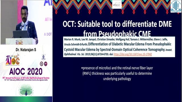 AIOC2020 GP120 T2 Dr S Natarajan DME Diagnosis – Current perspectives смотреть онлайн