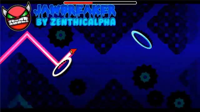 GEOMETRY DASH - (Demon) - 2.0 - JAWBREAKER BY ZENTHICALPHA - NINE CIRCLES AZUL смотреть онлайн