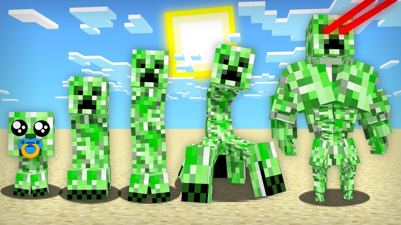 МАЙНКРАФТ НО МОБЫ ЭВОЛЮЦИОНИРУЮТ | Риколит Minecraft смотреть онлайн