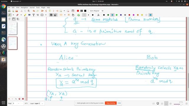 Lecture: Diffie-Hellman Key Exchange Algorithm смотреть онлайн