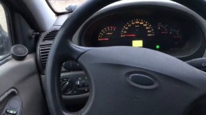 Как на калине включить ближний свет.