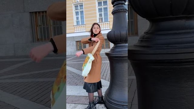 Сумка шоппер с принтом картиной Ван Гога Подсолнухи смотреть онлайн