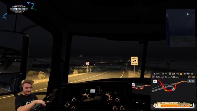 Мэддисон катается по Америке и отвечает на вопросы в American Truck Simulator смотреть онлайн