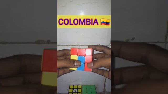 HOW TO MAKE COLOMBIA FLAG ON 3*3 RUBIK'S CUBE || FLAG PATTERN || VERY EASY || SATISFYING || TRY IT смотреть онлайн