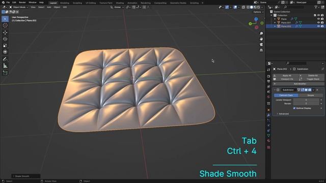 5 Ways to Create Chesterfield Leather Models in Blender 4.0 _ By Malikose Studio смотреть онлайн