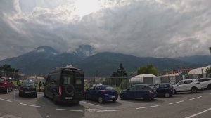 Поездка по Большому перевалу Сен-Бернар, высотой 2469 метров, из Италии в Швейцарию! 4K 60fps UHD