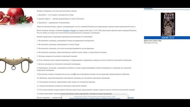 Иудейские 613 заповеди смотреть онлайн