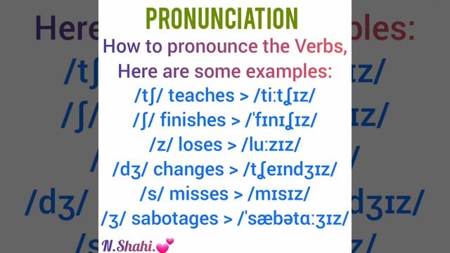 Present Simple, Third person Singular Pronunciation 📚 смотреть онлайн