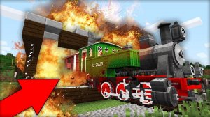 ЭТОТ ПОЕЗД ВЪЕХАЛ ПРЯМО В МОЙ ДОМ В МАЙНКРАФТ | Риколит Minecraft