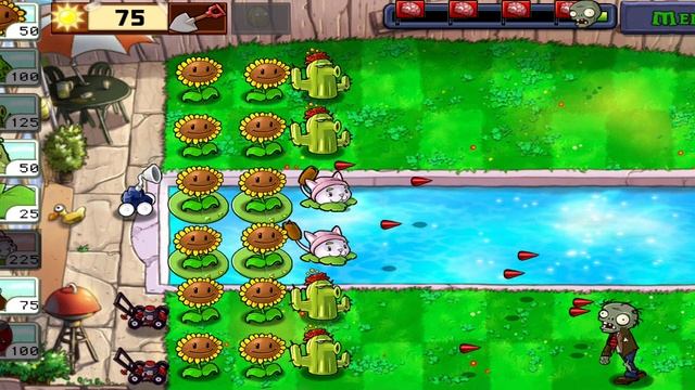Plants vs Zombies Растения против Зомби Бассейн, сложно смотреть онлайн