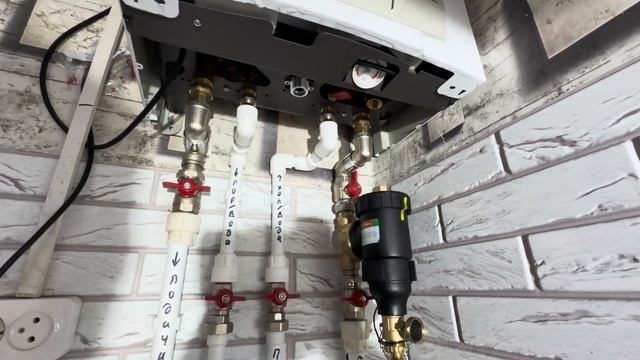 Монтаж и обвязка котла  Бакси ЭКО Фор установка дешламатора монтаж и установка панельного радиатора