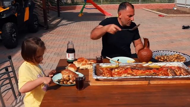 A DISH Made Of COW'S TAILS. MEAT In A CAULDRON