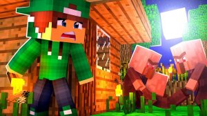 ЧТО ДЕЛАЮТ ЖИТЕЛИ НОЧЬЮ КОГДА Я СПЛЮ В МАЙНКРАФТ | Риколит Minecraft