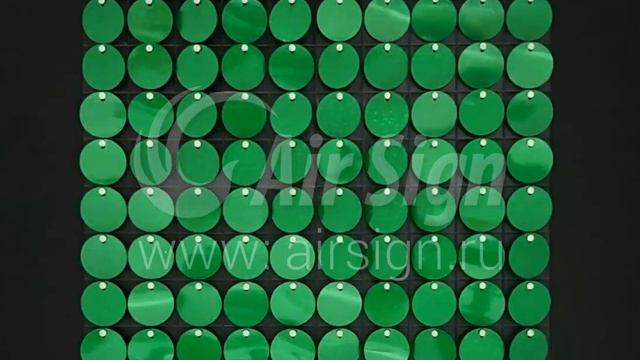 PR-18 Зелёный голограмма. Панель с пайетками Air Sign. смотреть онлайн