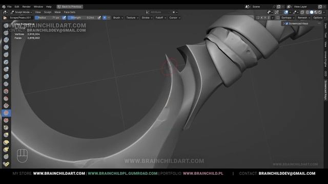 PBR Stylized Dagger _ 3D Modeling, Sculpting & Texturing _ Blender, Substance & Unreal Engine 5