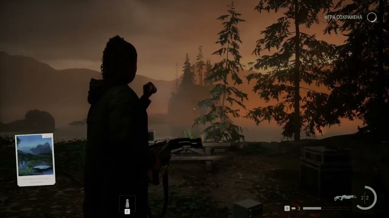 Детский стишок у частного домика на озере Alan Wake 2 смотреть онлайн