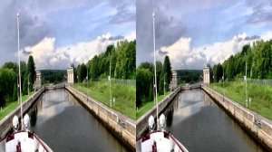 3D. Канал имени Москвы. 1-ый день круиза Москва-Волгоград-Москва.