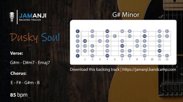 Dusky Soul Groove Backing Track in G# Minor