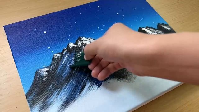 Как нарисовать Снежные горы... смотреть онлайн